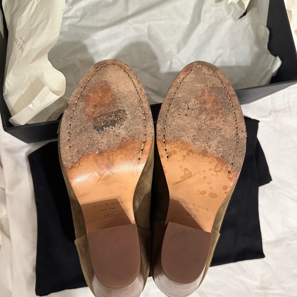 Rag & Bone Classic Newbury Mineral Suede Ankle Boots sz 38.5 (8.5) - Picture 4 of 7